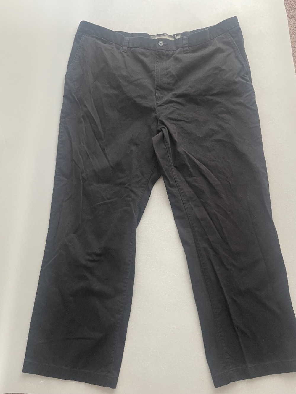 Old Navy Loose Fit Chino Pants Men’s 46x34 Black 100% Cotton
